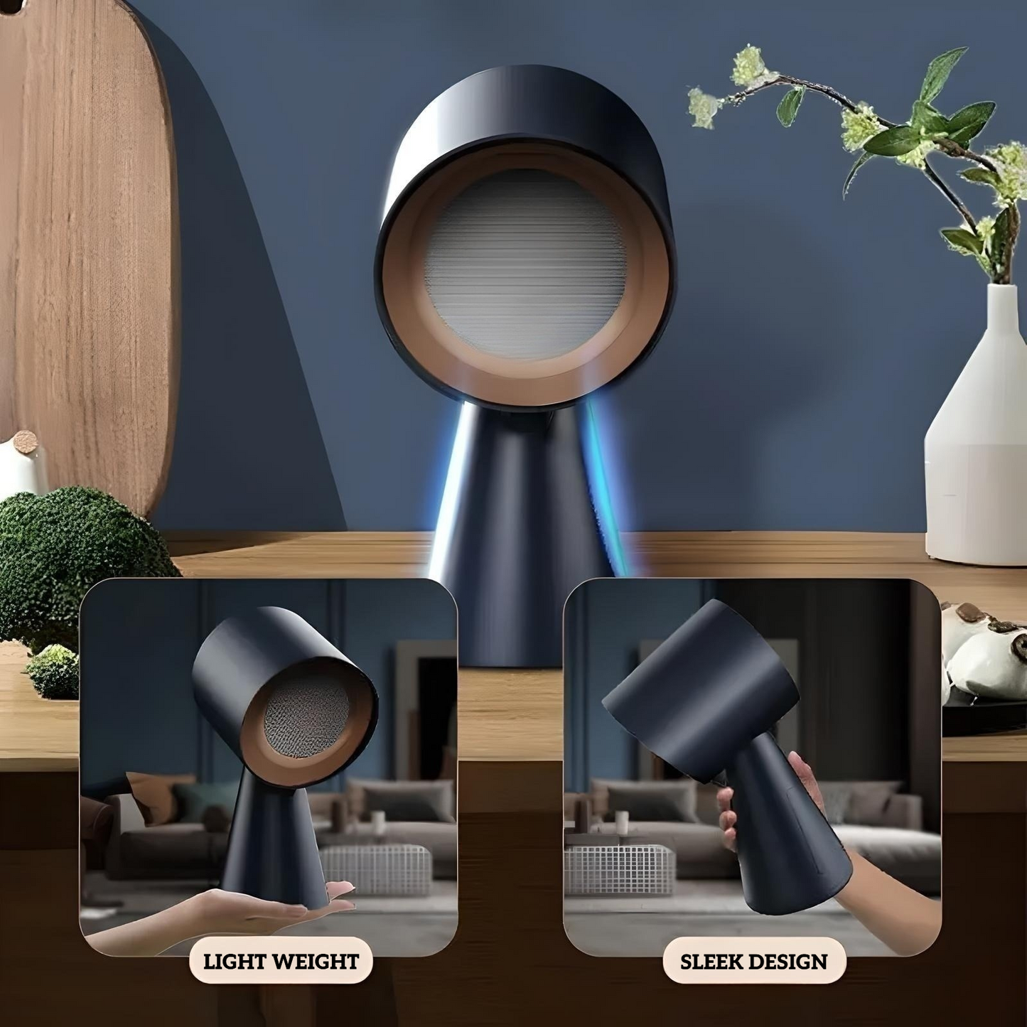 RUQIRO Portable Range Hood – Rechargeable Smoke & Odor Absorber